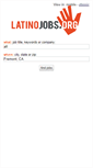 Mobile Screenshot of latinojobs.org