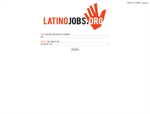 Tablet Screenshot of latinojobs.org